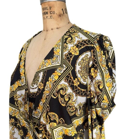 YOYO 5 Baroque Pattern Blouse - X-Large - Picture 4 of 8